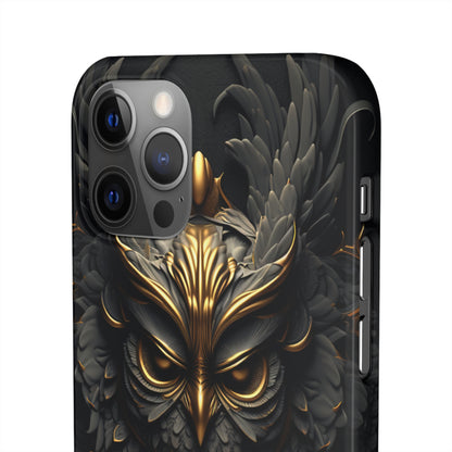 Golden Dark Owl - iPhone Snap Case