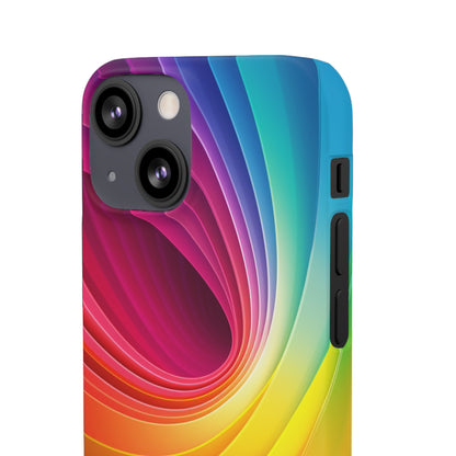 Rainbow Swirl - iPhone Snap Case