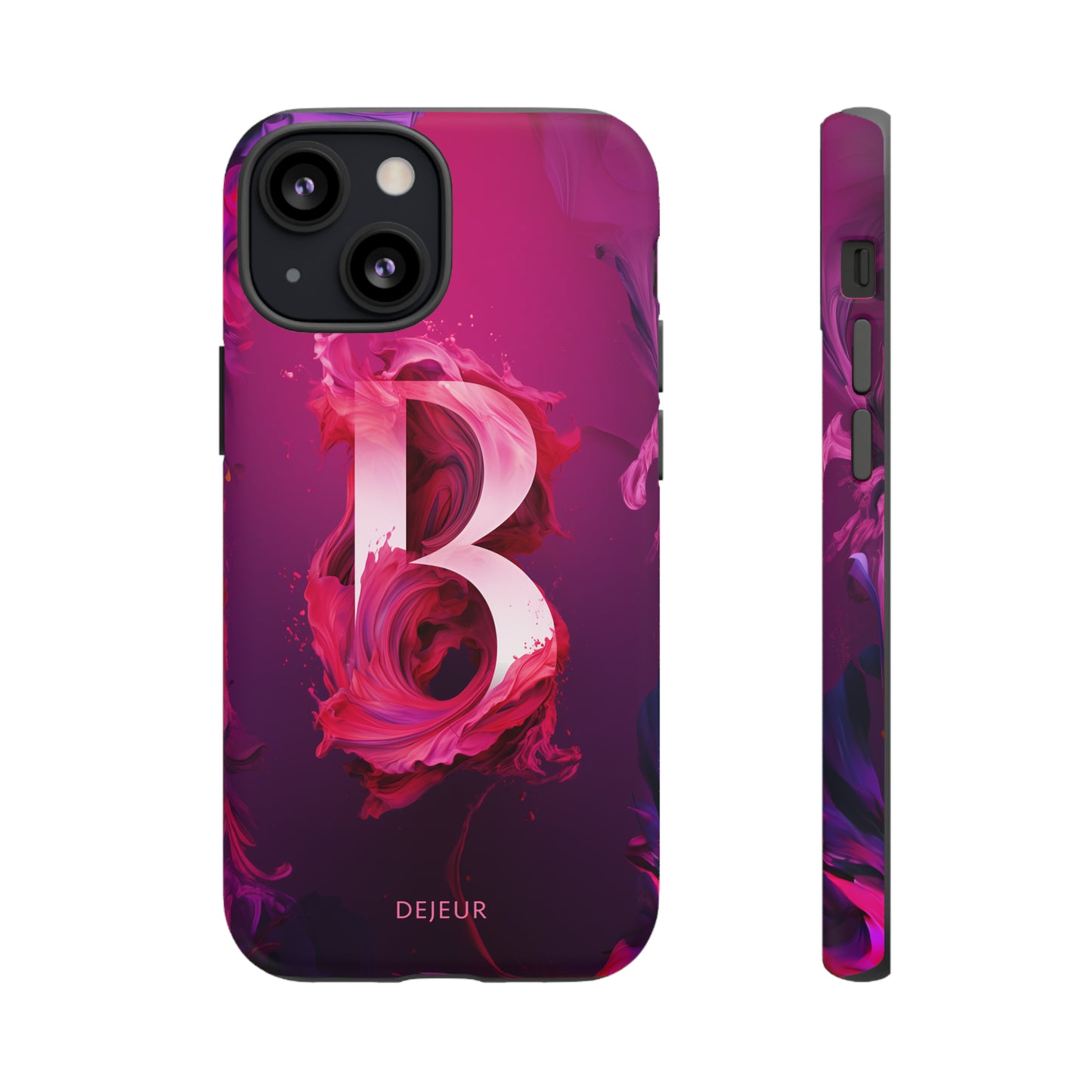 B Pink Splash - iPhone Tough Case