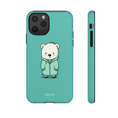 Aqua Coat Bear - iPhone Tough Case