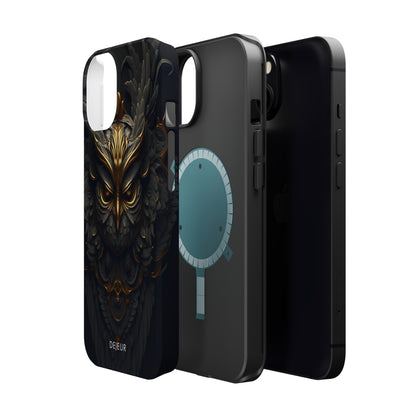 Golden Dark Owl - iPhone MagSafe Tough Case