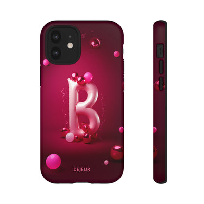 B Pink Party Balloons - iPhone Tough Case