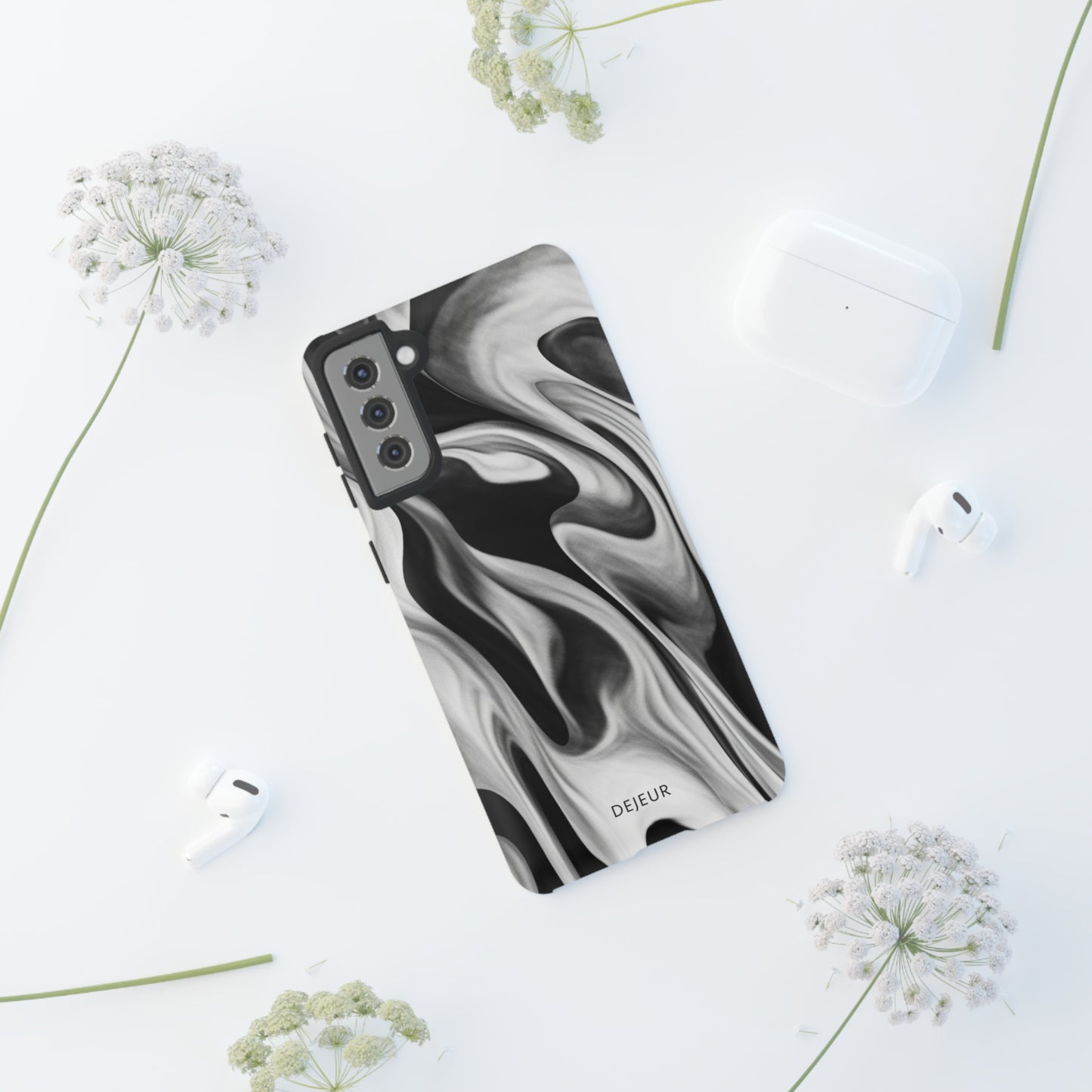 Misty Waves Monochrome - Samsung Galaxy Tough Case