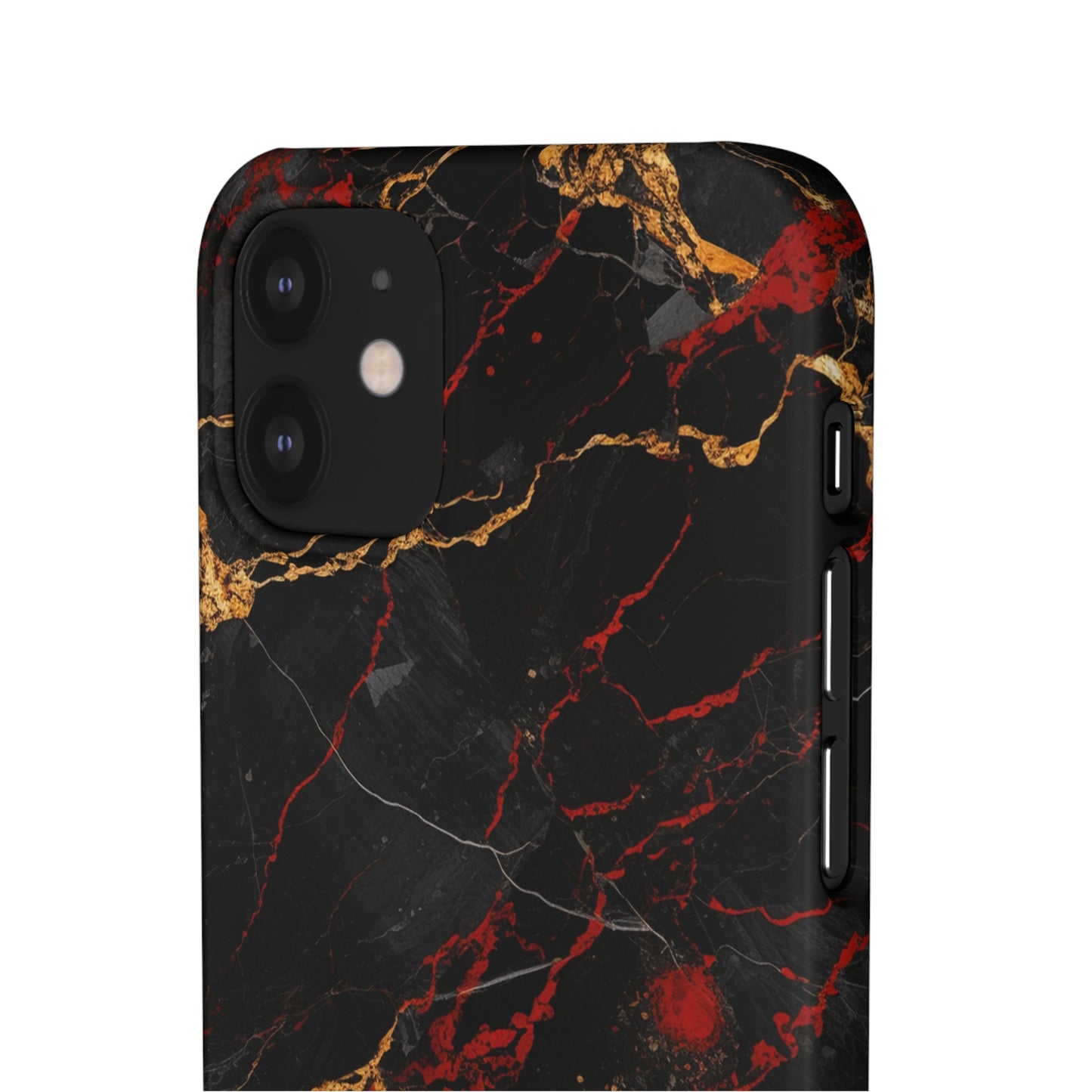 Dark Crimson Marble - iPhone Snap Case