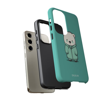 Aqua Coat Bear - Samsung Galaxy Tough Case