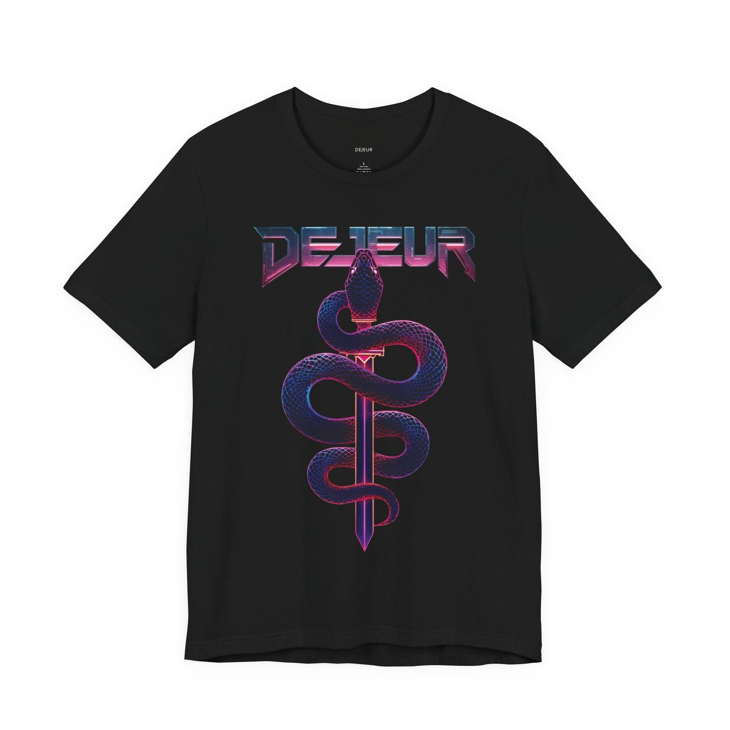 Dejeur Coiled Snake Sword Vibrant Neon - T-Shirt