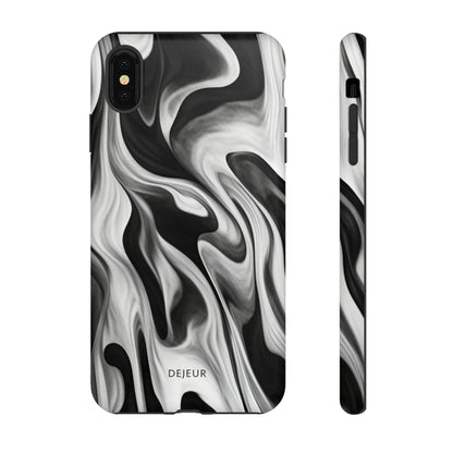 Misty Waves Monochrome - iPhone Tough Case