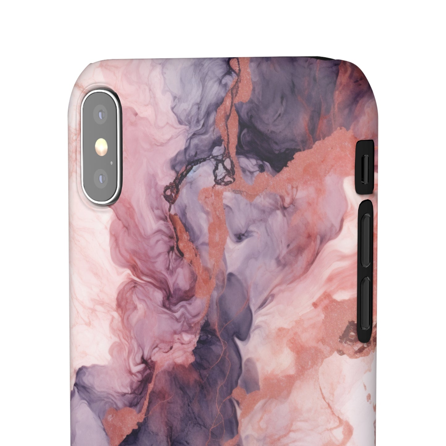 Royal Purple Marble - iPhone Snap Case