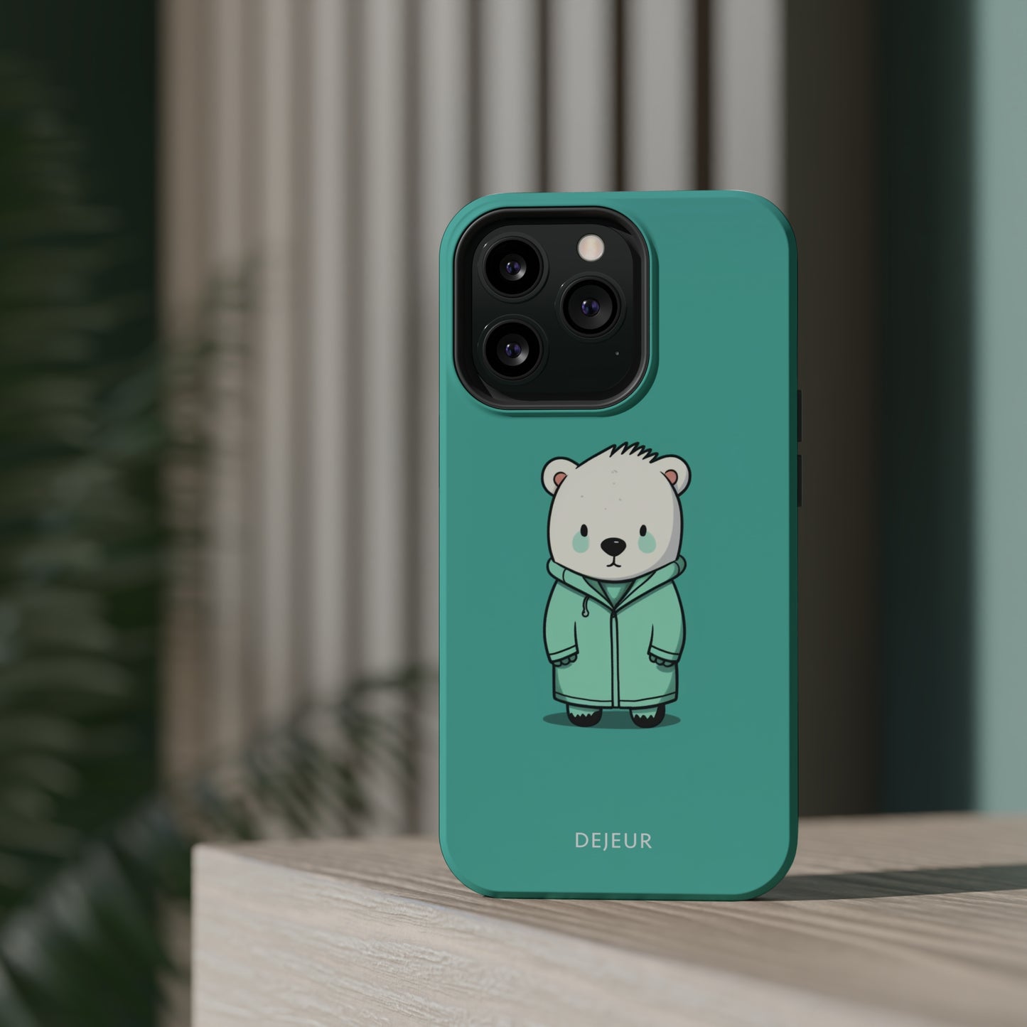 Aqua Coat Bear - iPhone MagSafe Tough Case