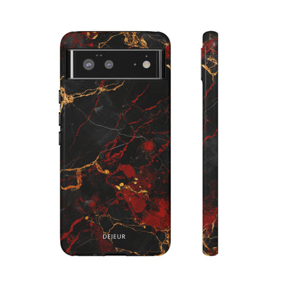 Dark Crimson Marble - Google Pixel Tough Case