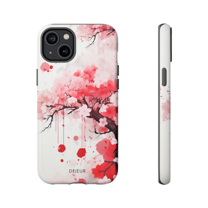 Cherry Blossom Painting - iPhone Tough Case