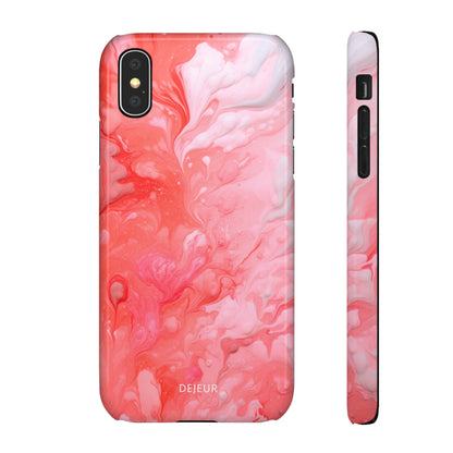 Rose Pink Marble - iPhone Snap Case