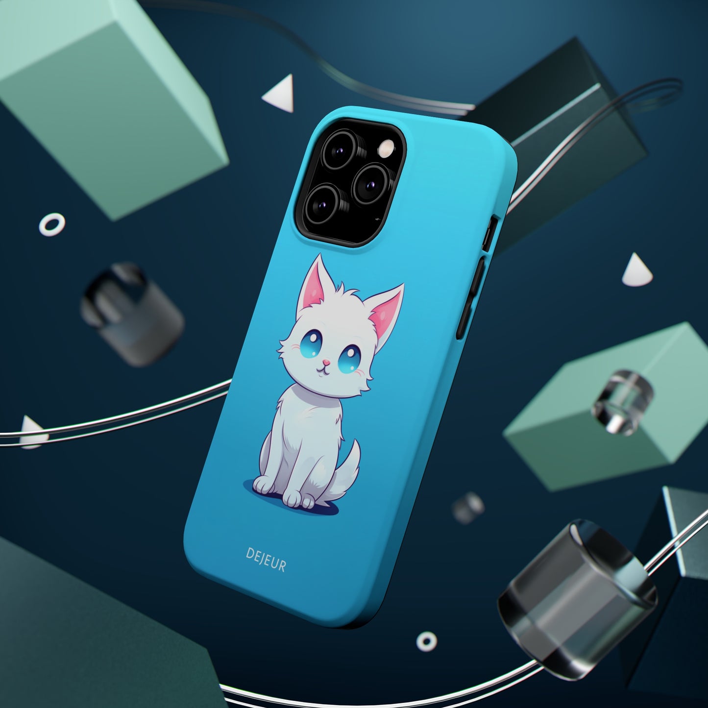 Blue Eyed Cutey Cat - iPhone MagSafe Tough Case