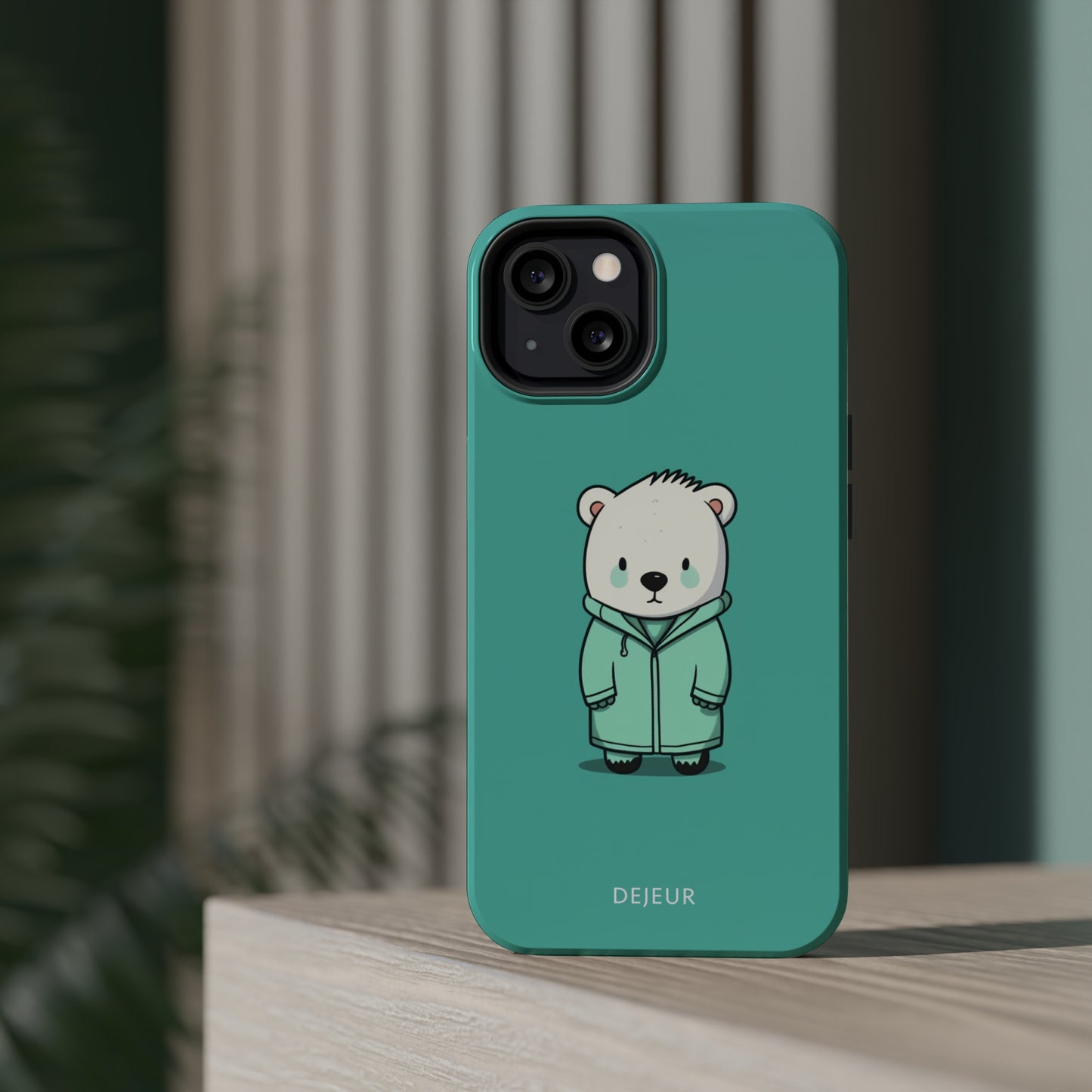 Aqua Coat Bear - iPhone MagSafe Tough Case