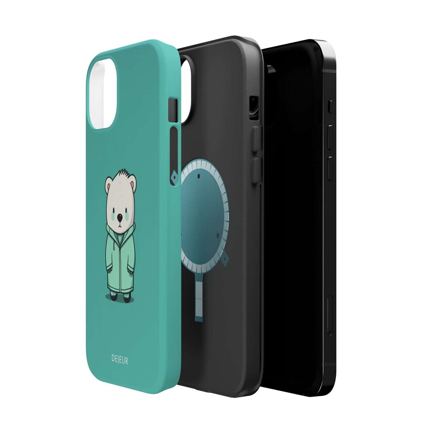 Aqua Coat Bear - iPhone MagSafe Tough Case