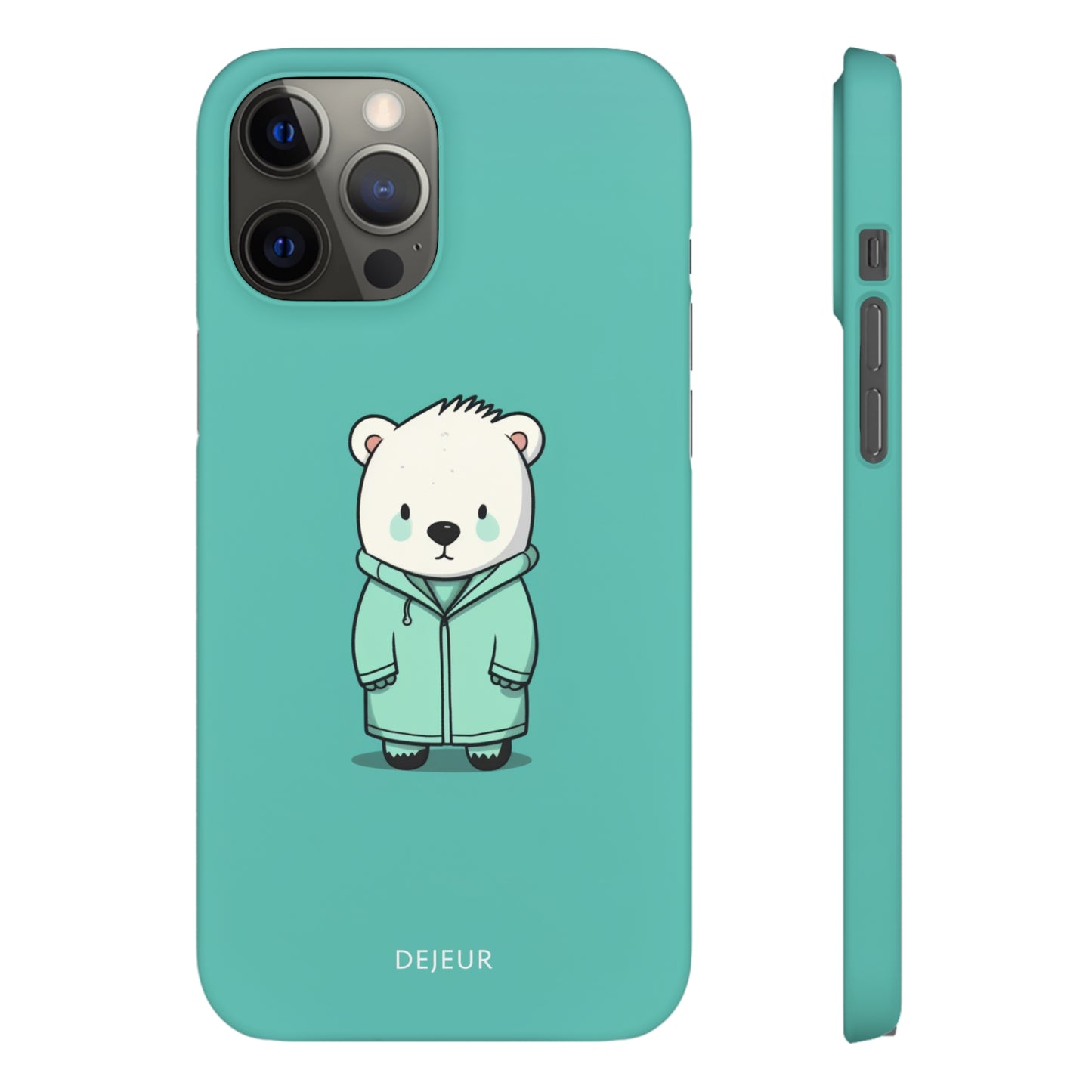 Aqua Coat Bear - iPhone Snap Case