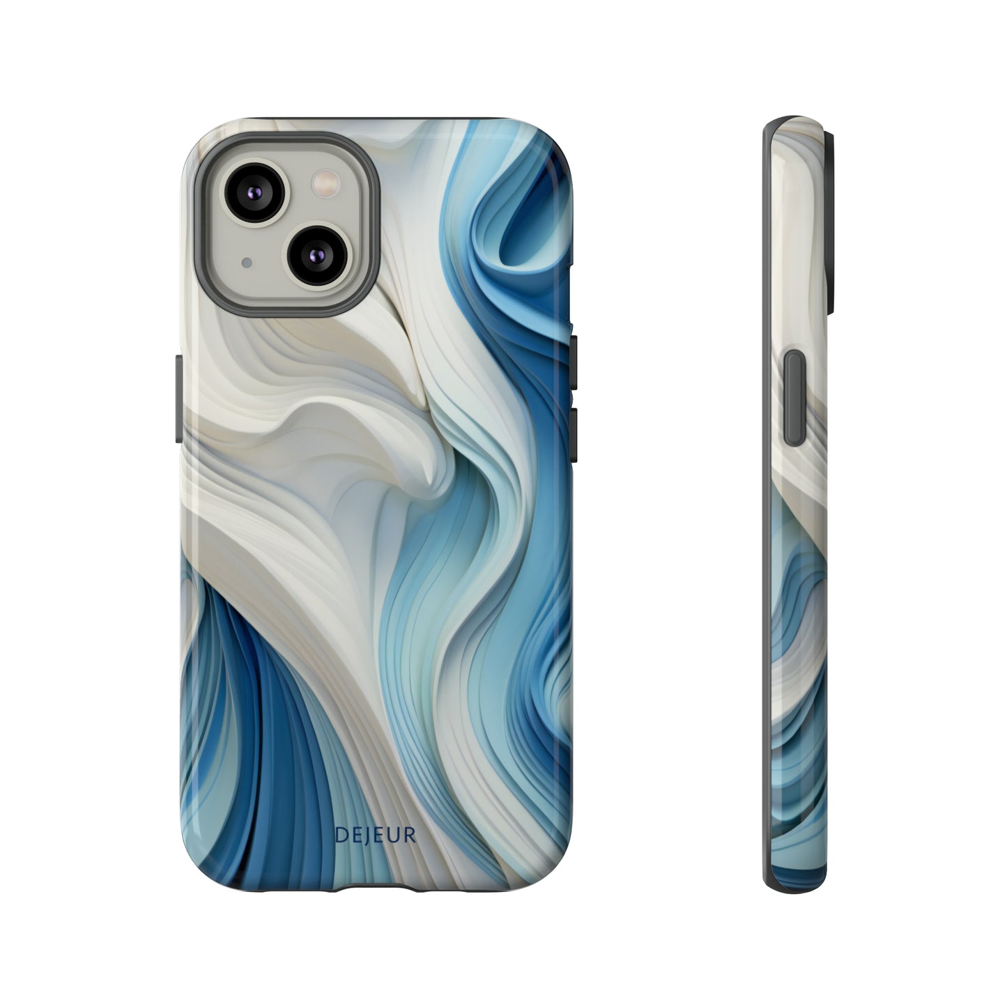 Blue Cream Ripple - iPhone Tough Case