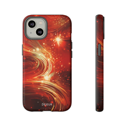 Festive Ruby Swirls  - iPhone Tough Case