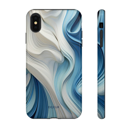 Blue Cream Ripple - iPhone Tough Case