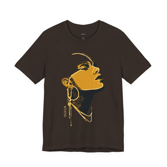 Royal Pharaoh Portrait Black & Gold - T-Shirt