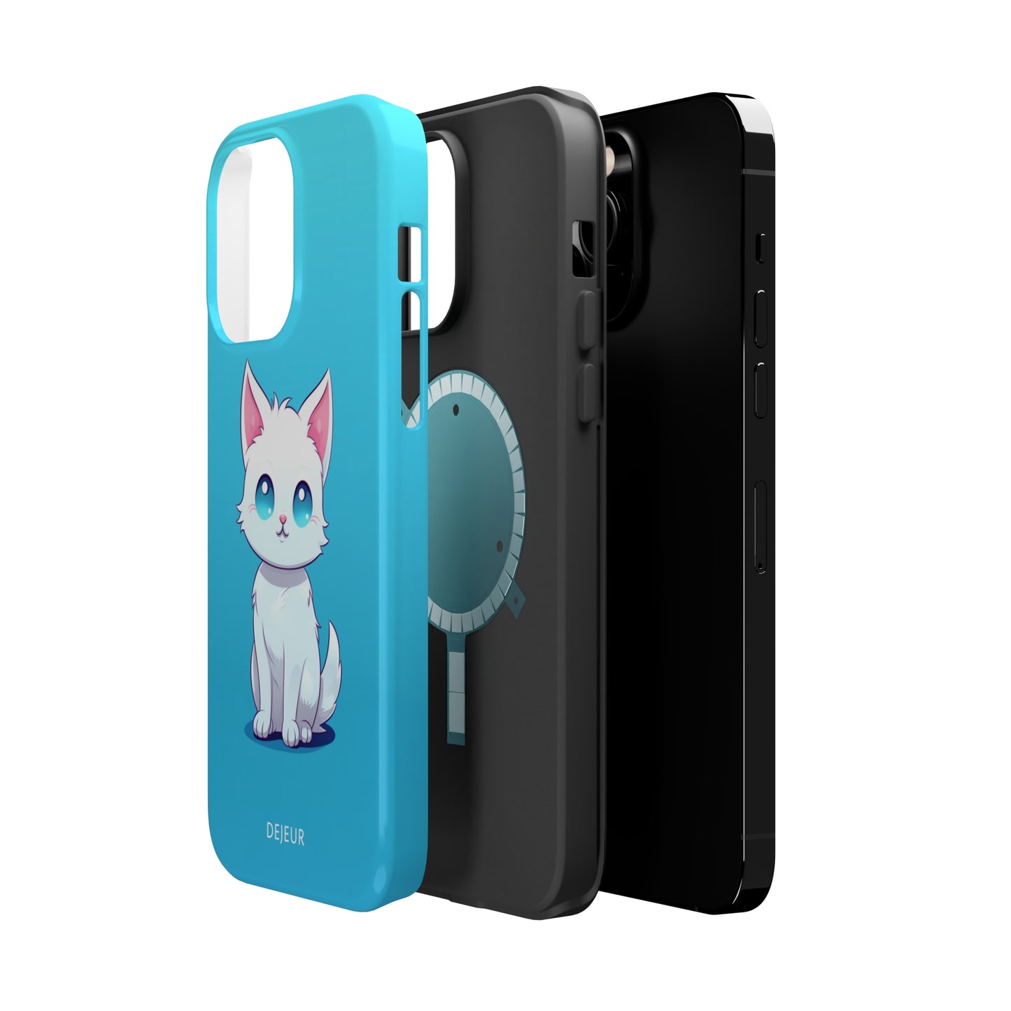 Blue Eyed Cutey Cat - iPhone MagSafe Tough Case