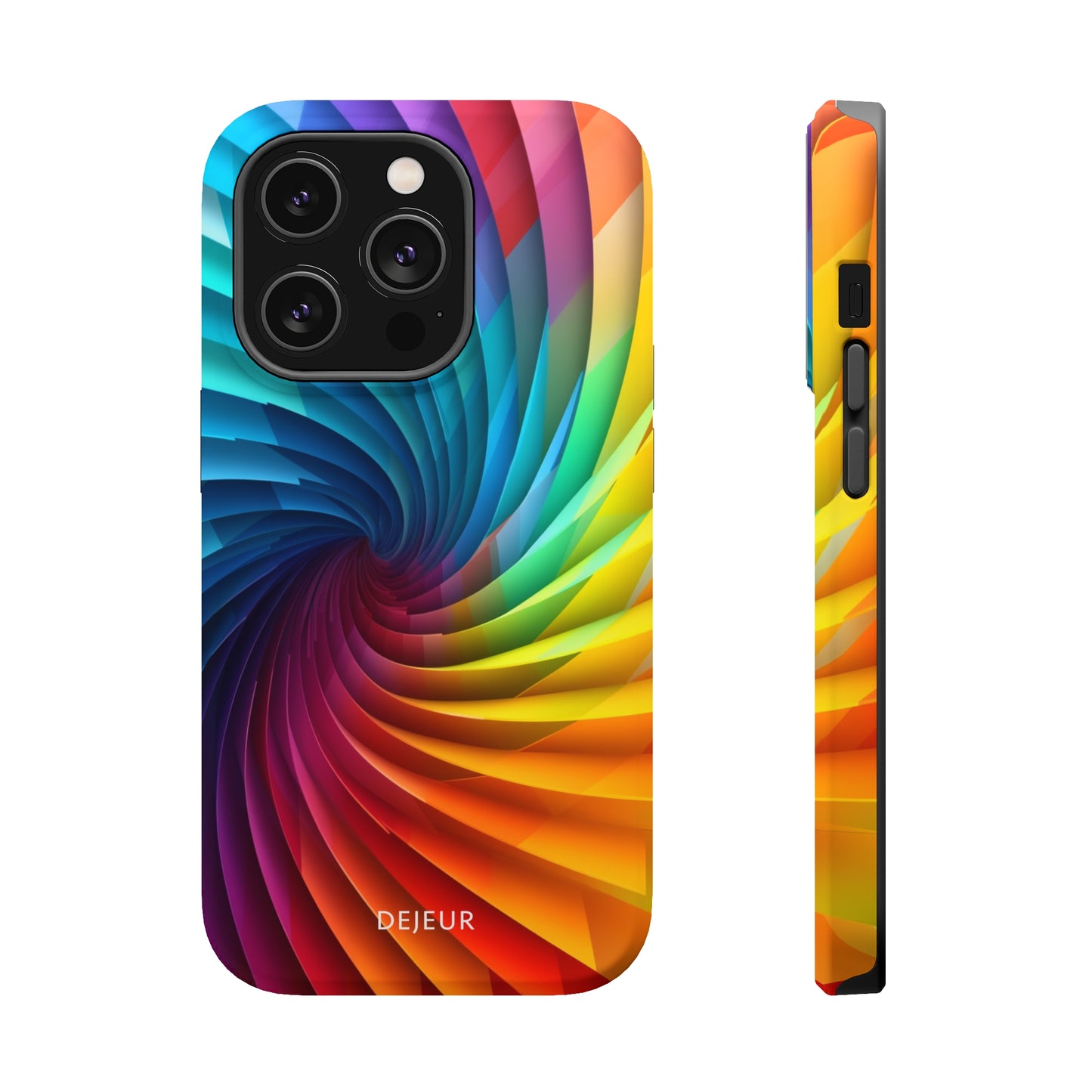 Rainbow Spiral - iPhone MagSafe Tough Case