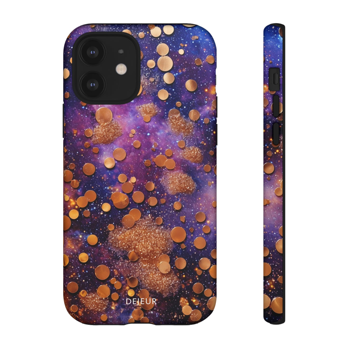 Cosmic Glitter Circles - iPhone Tough Case