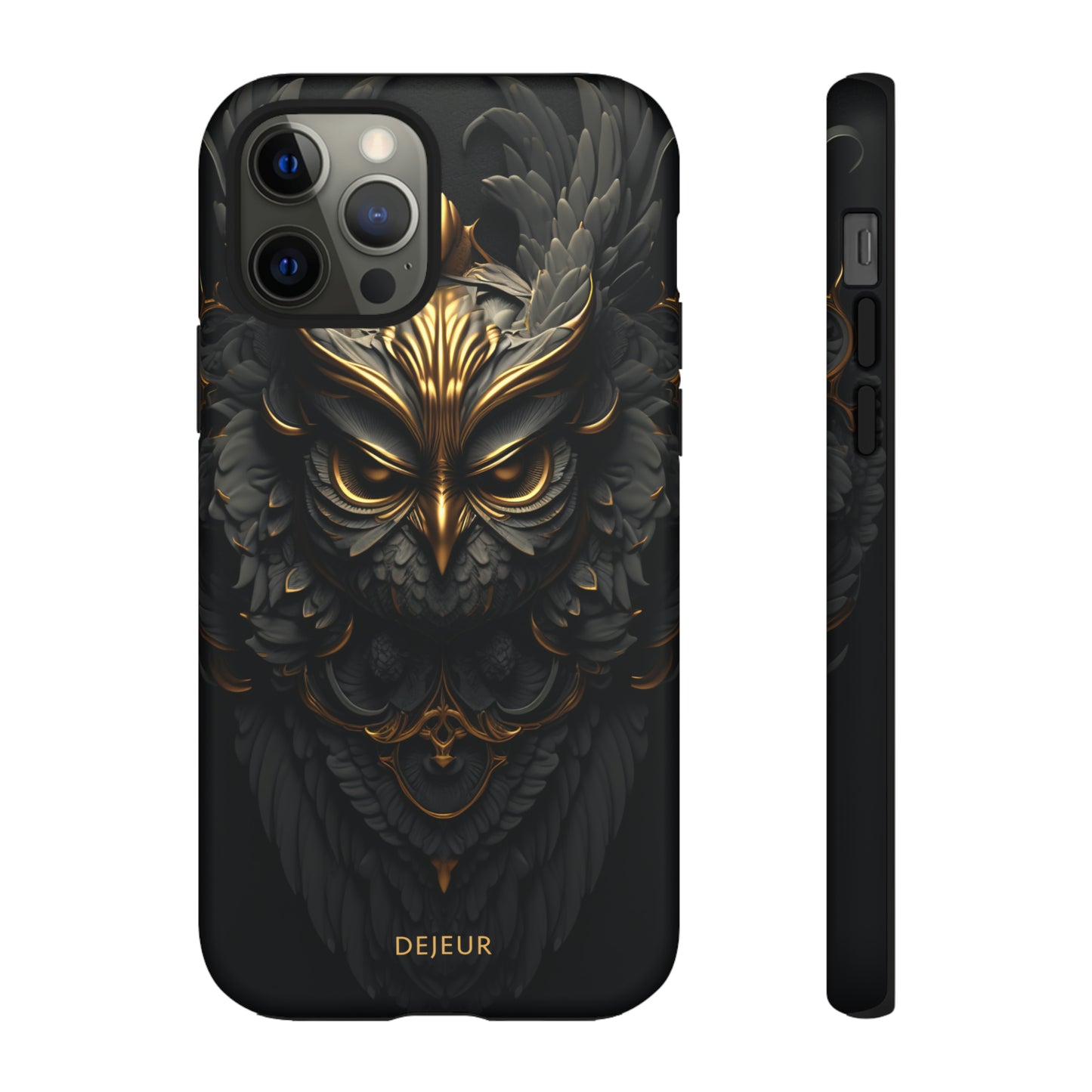 Golden Dark Owl - iPhone Tough Case