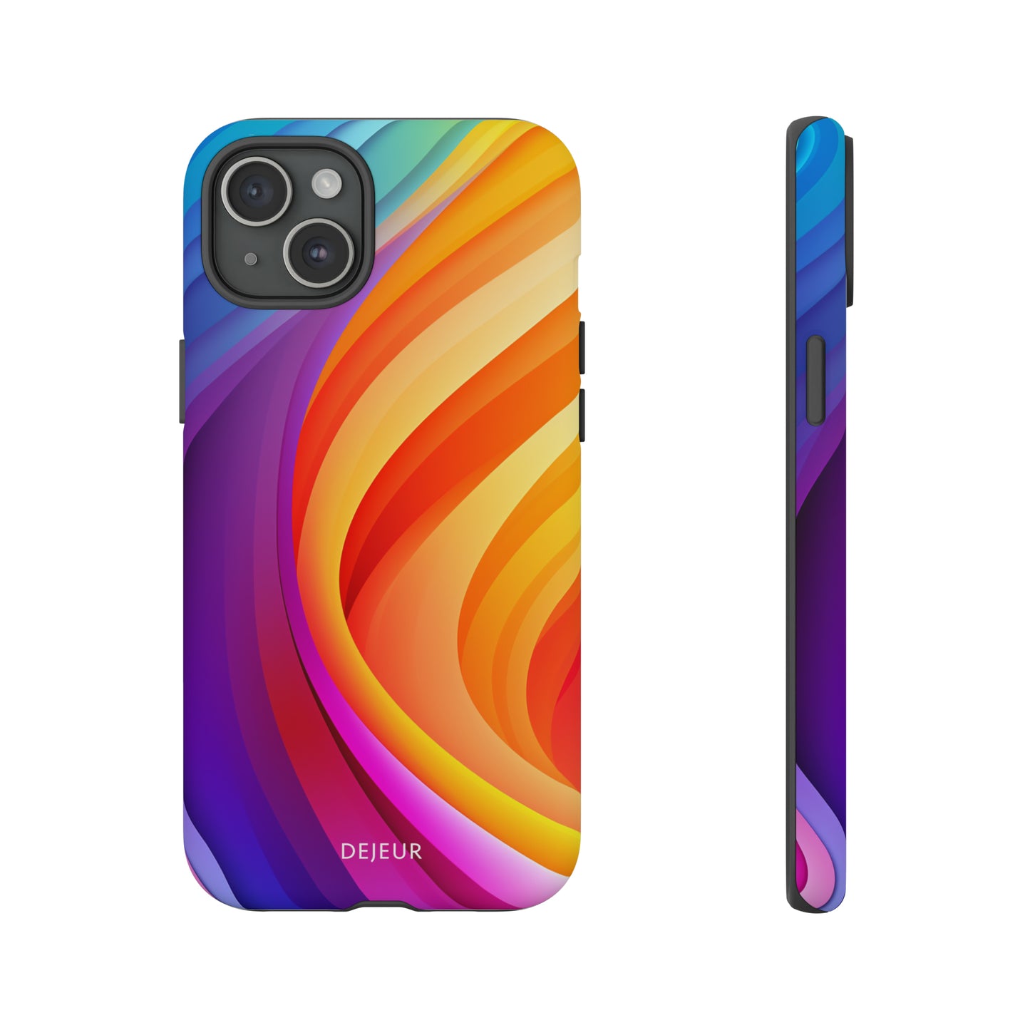 Rainbow Waves - iPhone Tough Case