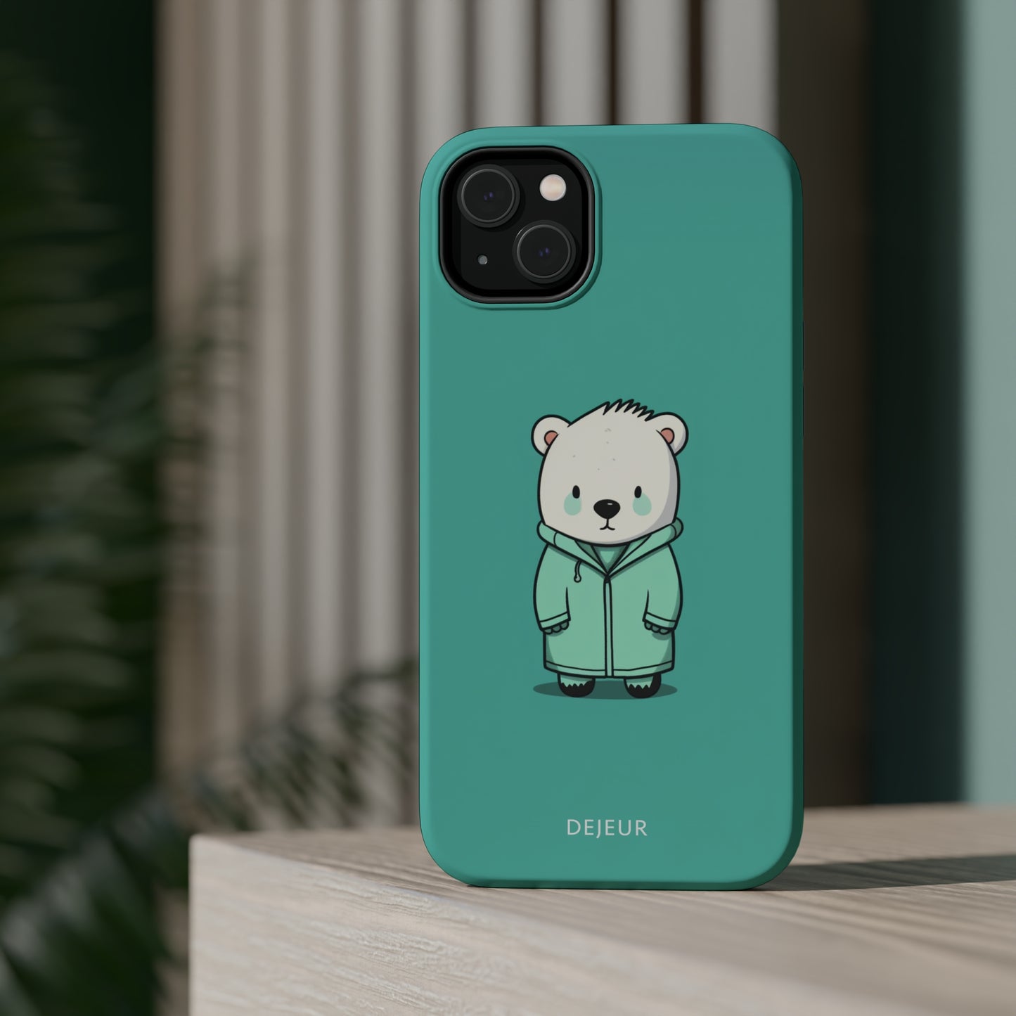 Aqua Coat Bear - iPhone MagSafe Tough Case