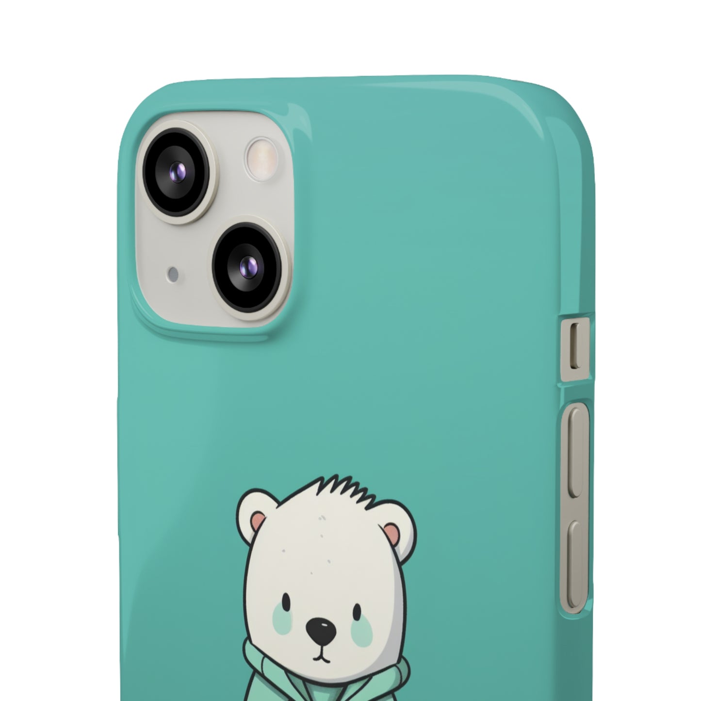 Aqua Coat Bear - iPhone Snap Case