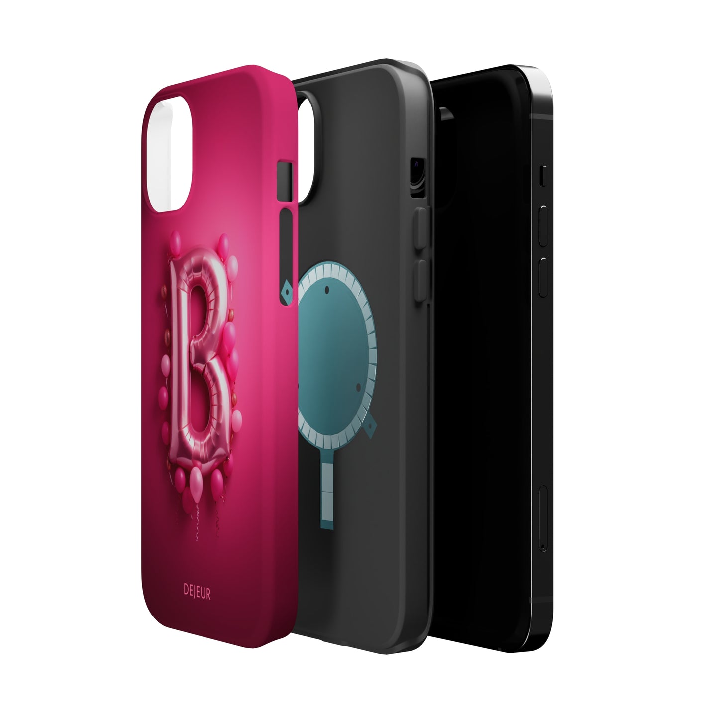 B Magenta Pink Balloons - iPhone MagSafe Tough Case