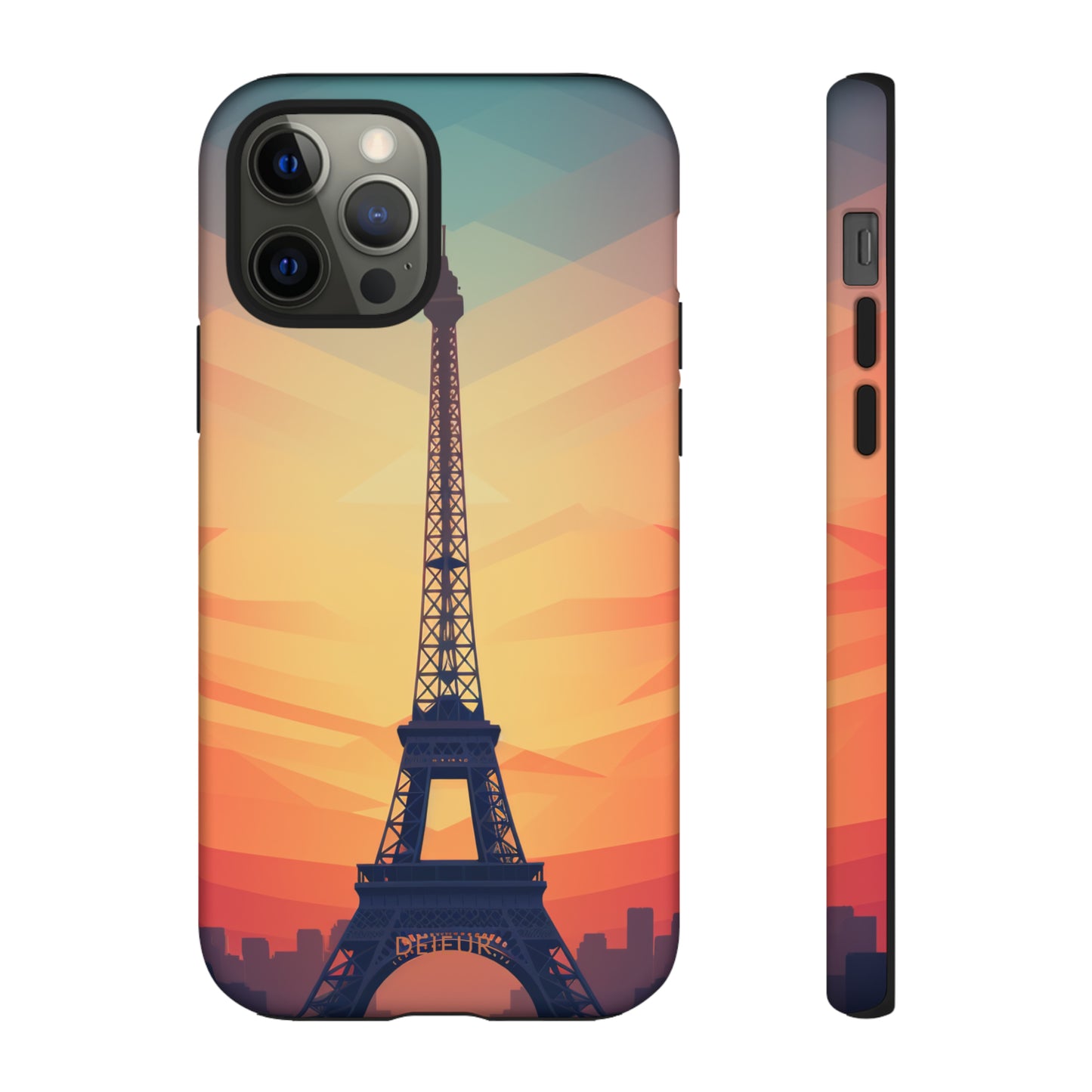 Eiffel Tower Sunset - iPhone Tough Case