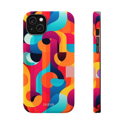 Curved Abstract Shapes - iPhone MagSafe Tough Case