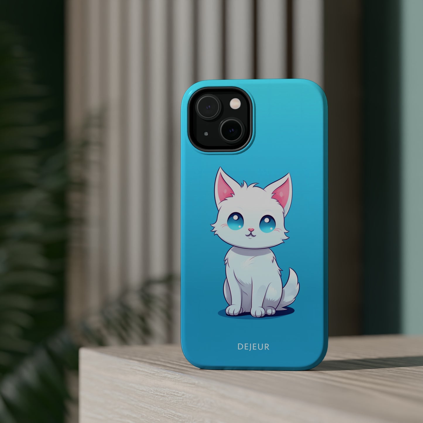 Blue Eyed Cutey Cat - iPhone MagSafe Tough Case