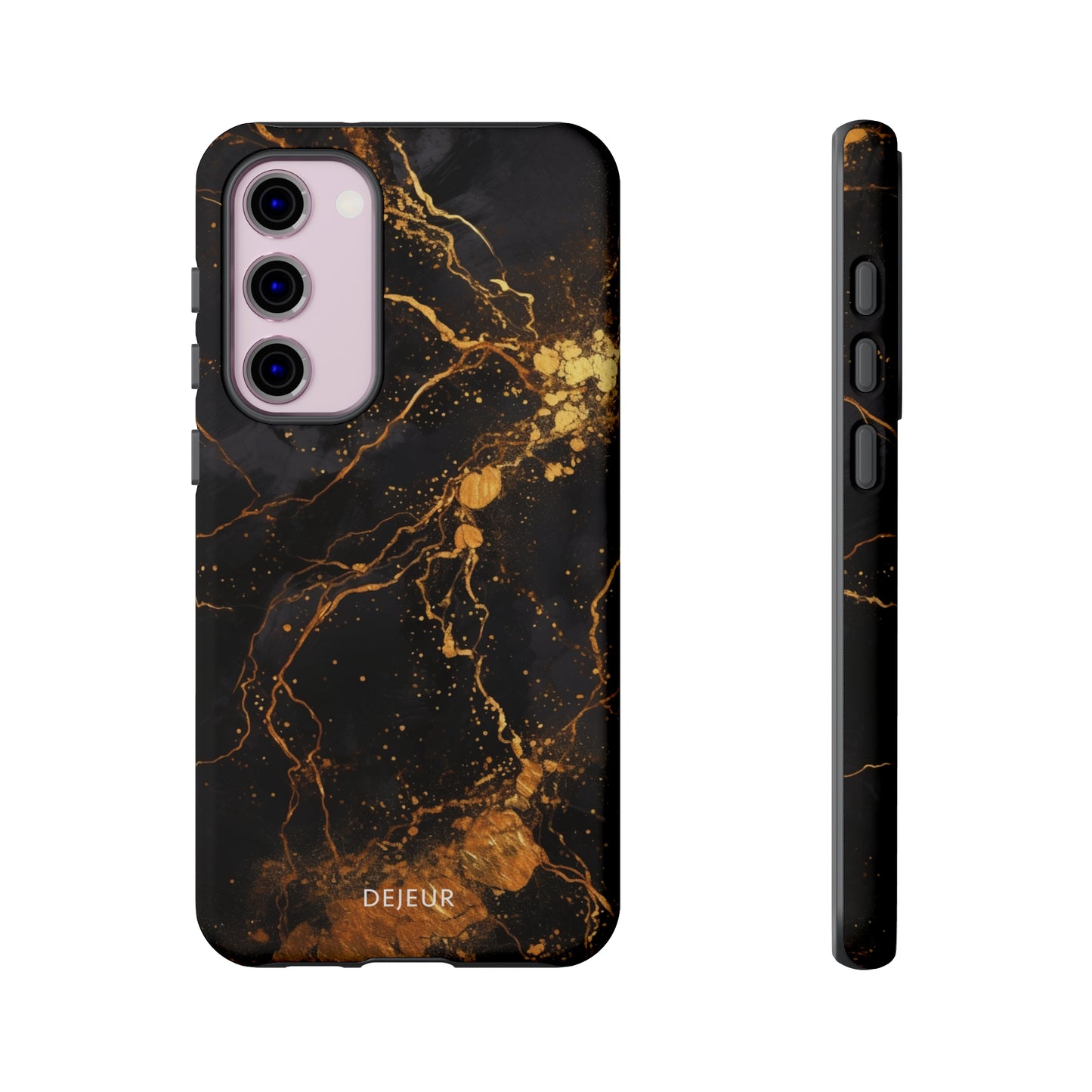 Dark Gold Amber Marble - Samsung Galaxy Tough Case