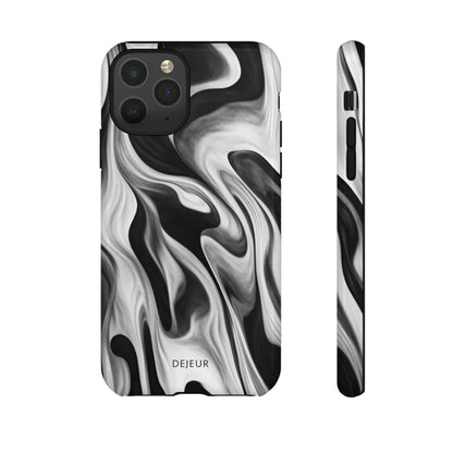 Misty Waves Monochrome - iPhone Tough Case