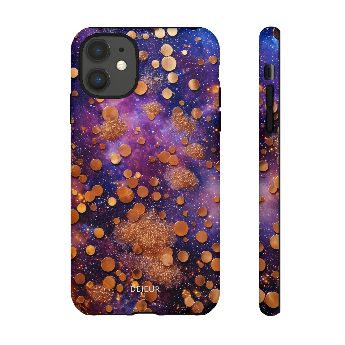 Cosmic Glitter Circles - iPhone Tough Case