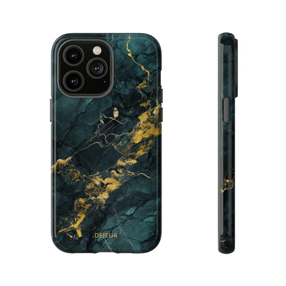 Gold Shadow Marble - iPhone Tough Case