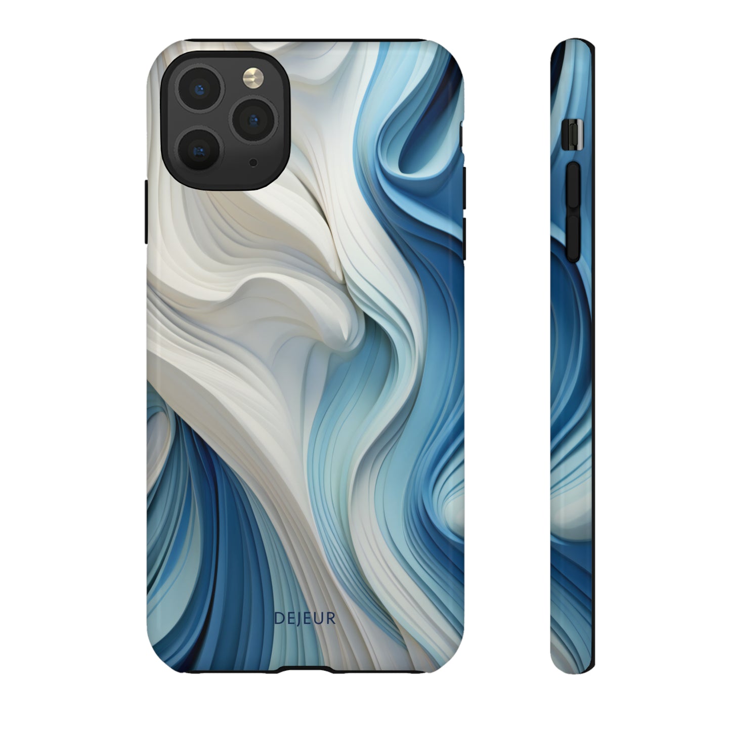 Blue Cream Ripple - iPhone Tough Case