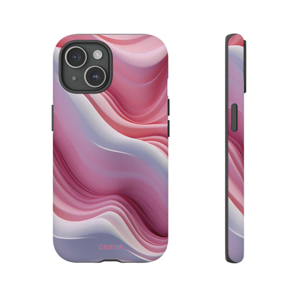 Pink Cream Waves - iPhone Tough Case