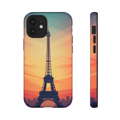 Eiffel Tower Sunset - iPhone Tough Case