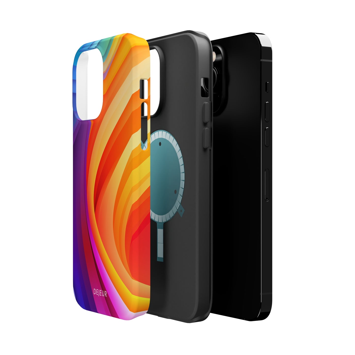 Rainbow Waves - iPhone MagSafe Tough Case