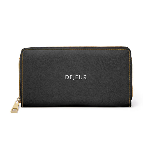 Black Zipper Wallet