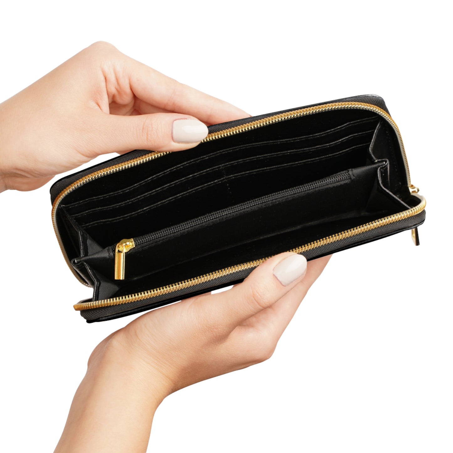 Black Zipper Wallet