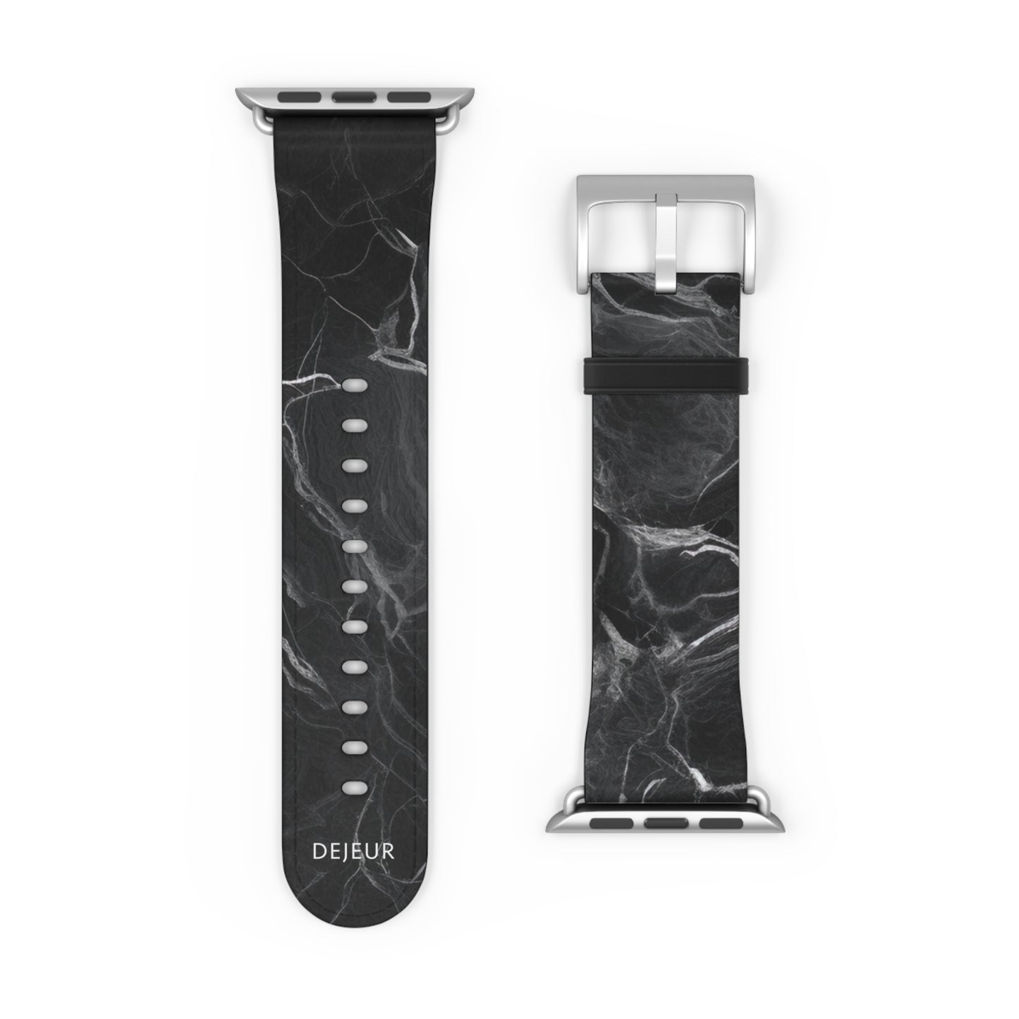 Dark Marble - Leather Apple Watch Band