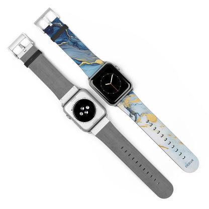 Elegant Marble - Leather Apple Watch Band