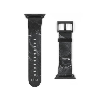 Dark Marble - Leather Apple Watch Band