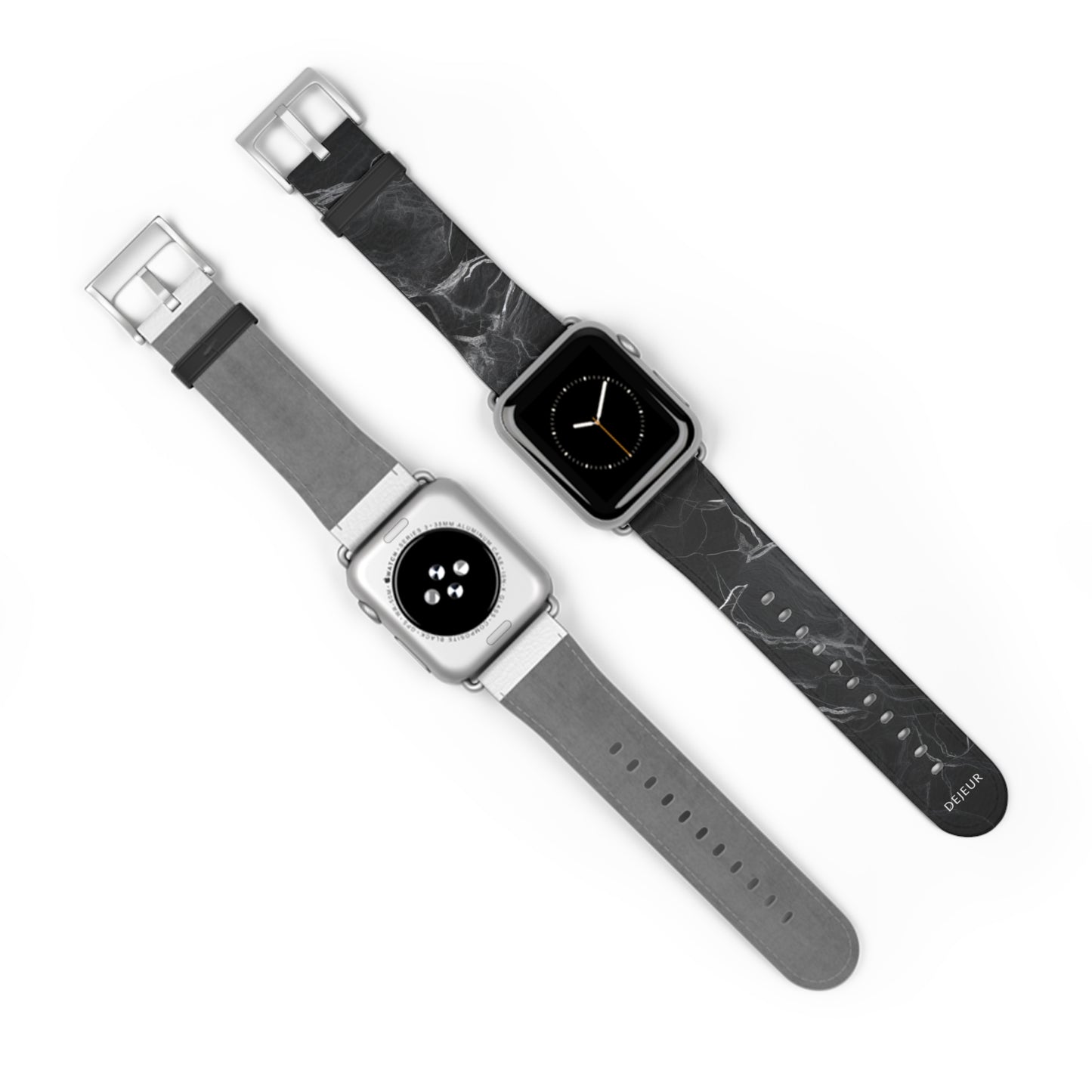 Dark Marble - Leather Apple Watch Band