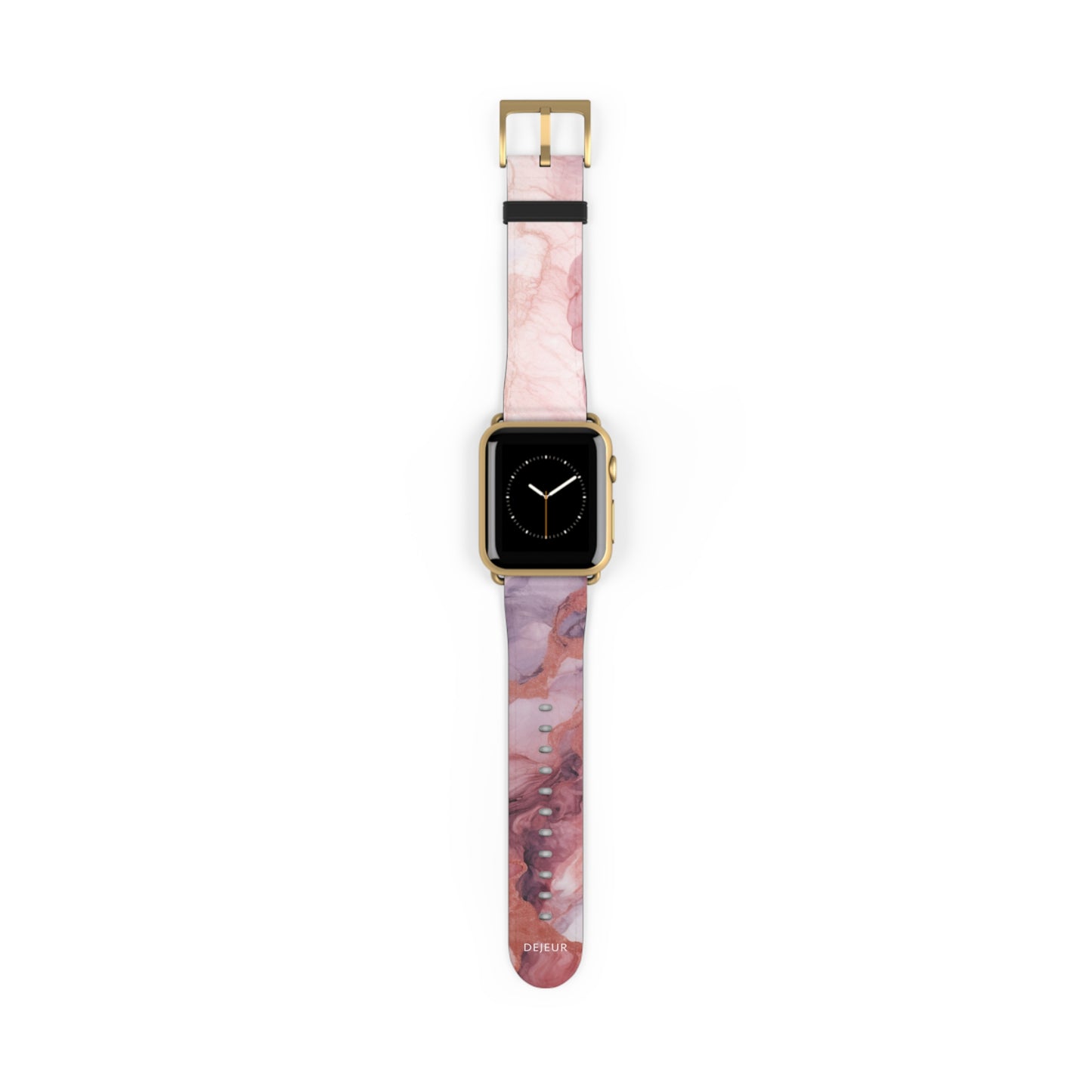 Royal Purple Marble - Leather Apple Watch Band